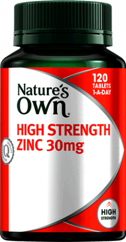 Nature’s Own High Strength Zinc 30mg